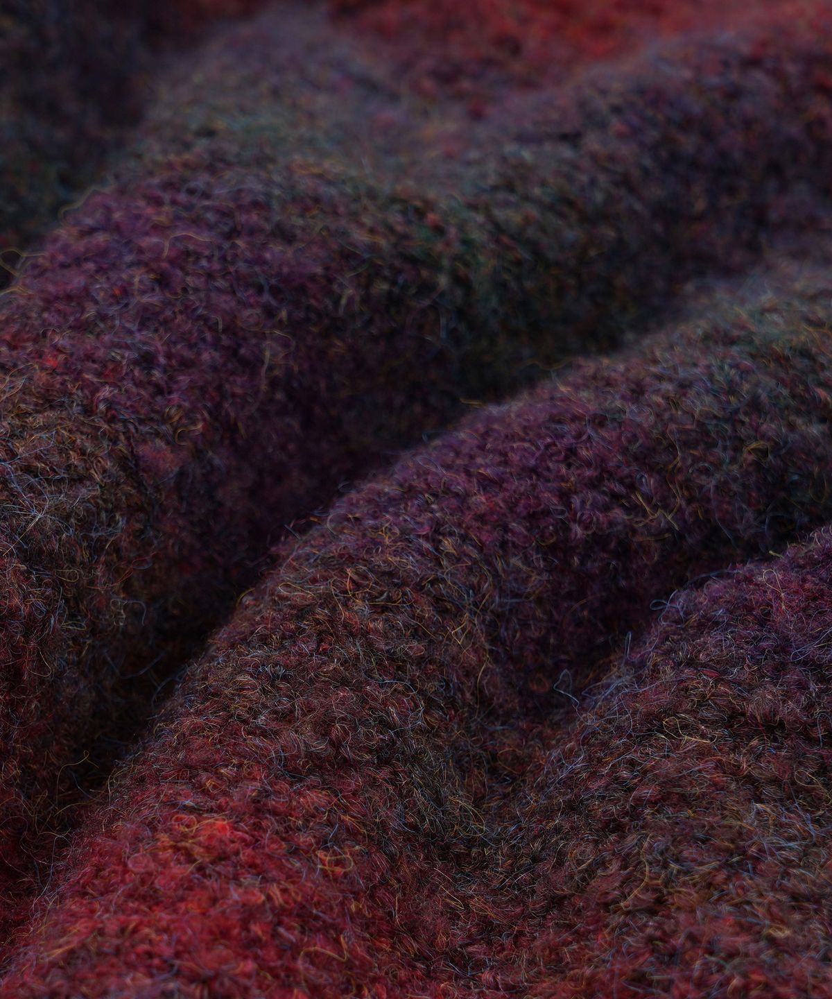프리즘웍스(FRIZMWORKS) GRADATION BOUCLE KNIT _ PURPLE