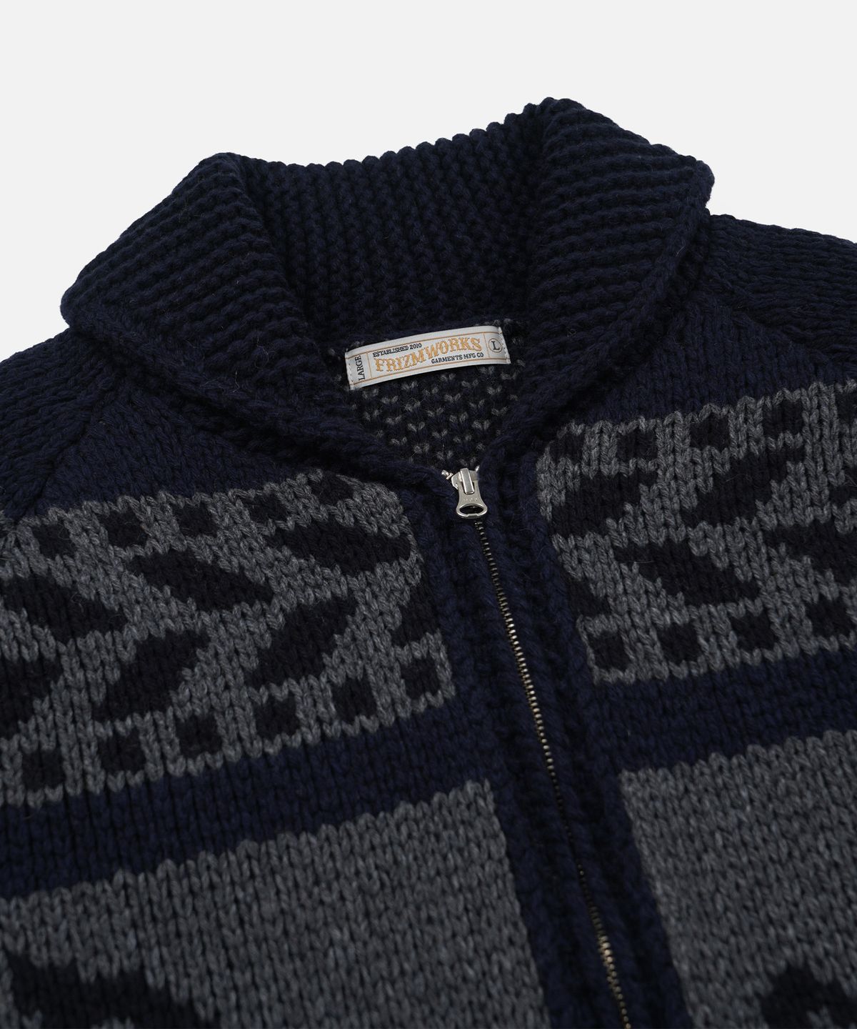 프리즘웍스(FRIZMWORKS) THUNDERBIRD HEAVY COWICHAN JACKET _ NAVY