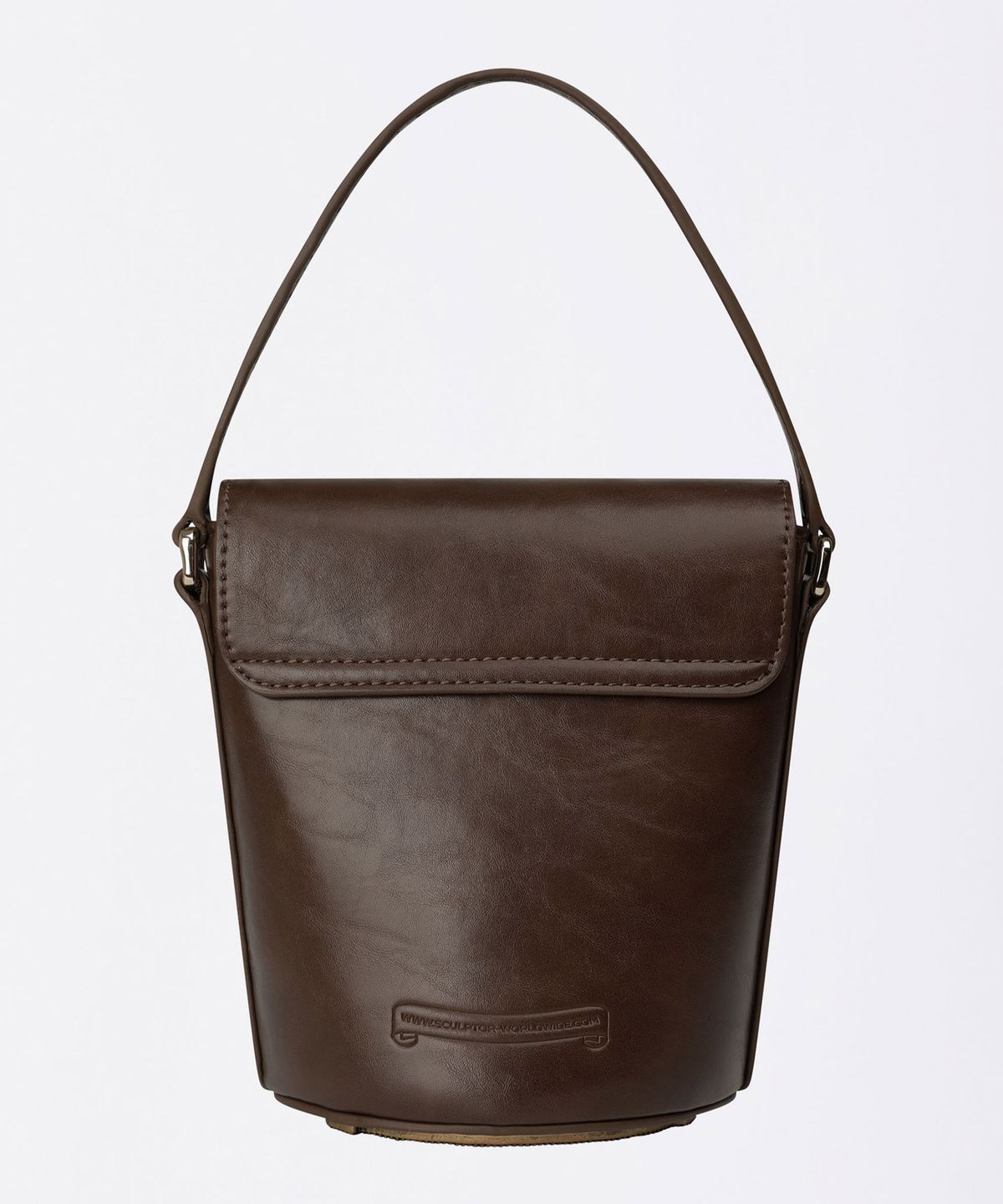 스컬프터(SCULPTOR) Saddle Bucket Bag Brown