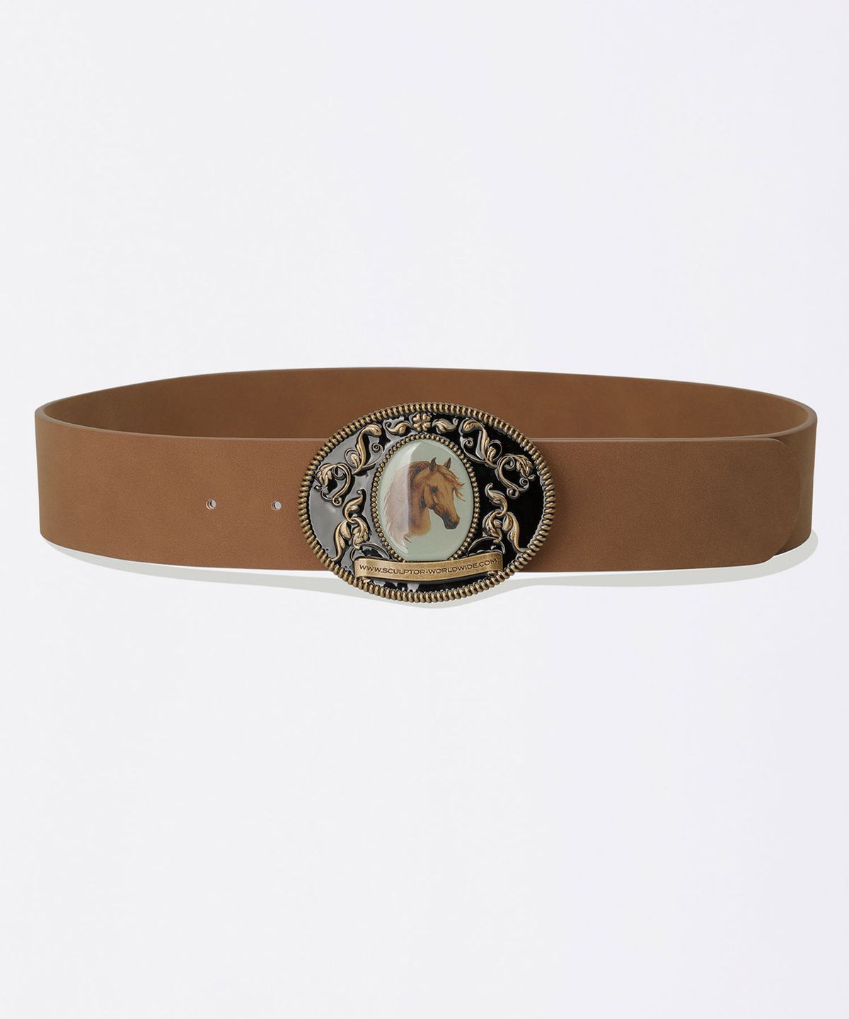 스컬프터(SCULPTOR) Vintage Buckle Belt Brown