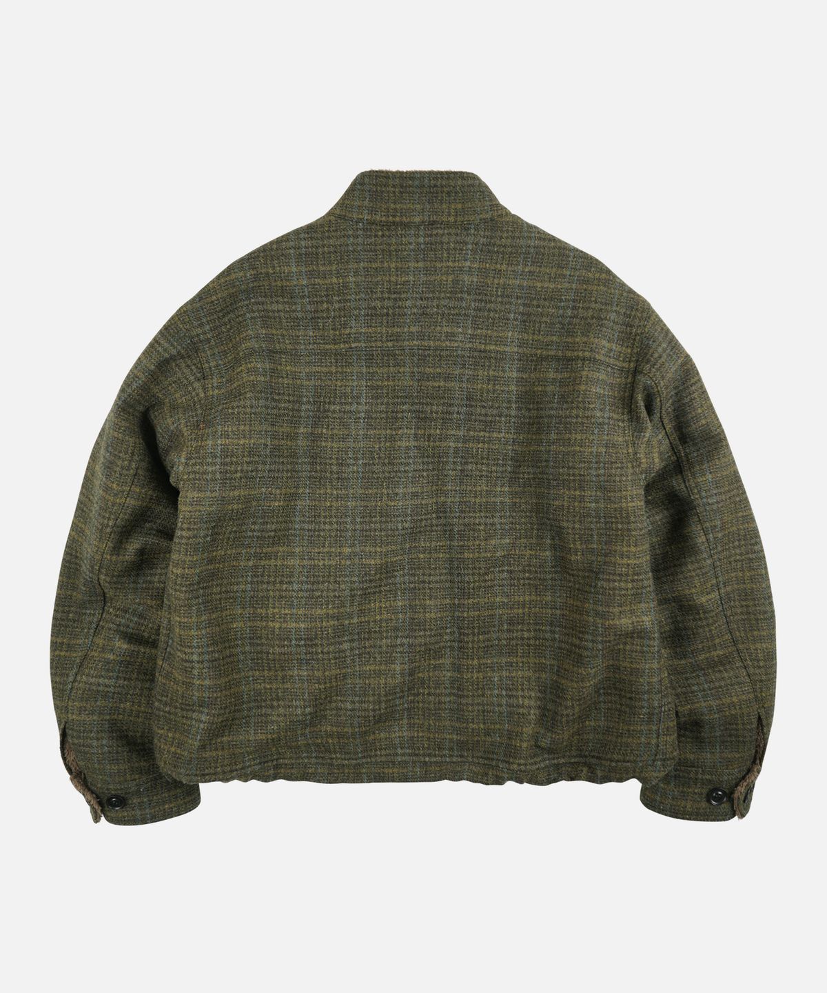 프리즘웍스(FRIZMWORKS) FLUFFY WOOL HARRINGTON JACKET _ SEAWEED