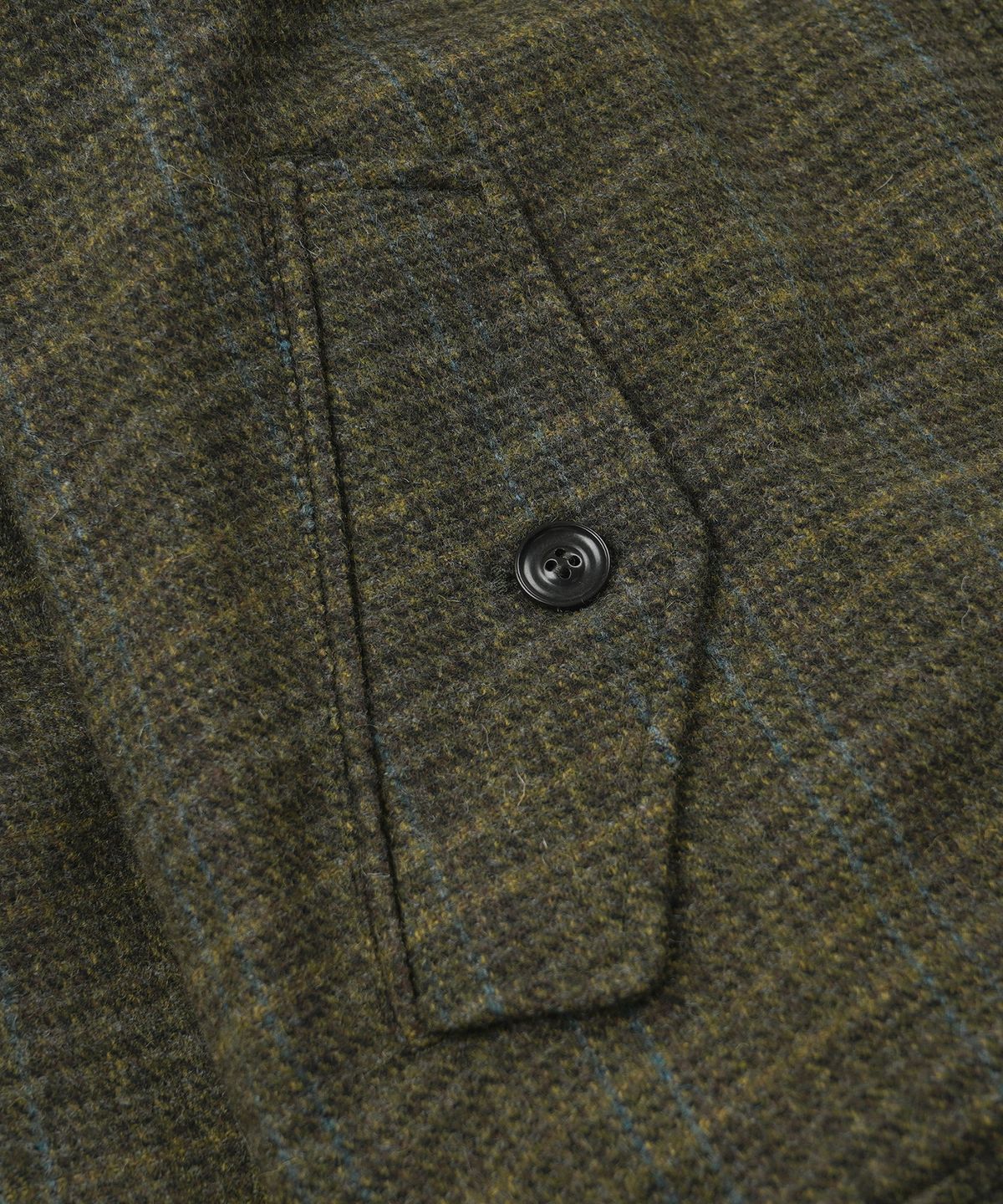 프리즘웍스(FRIZMWORKS) FLUFFY WOOL HARRINGTON JACKET _ SEAWEED