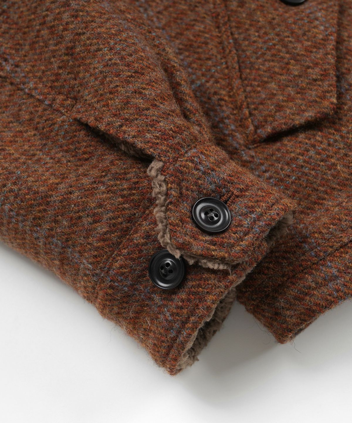 프리즘웍스(FRIZMWORKS) FLUFFY WOOL HARRINGTON JACKET _ MAPLE