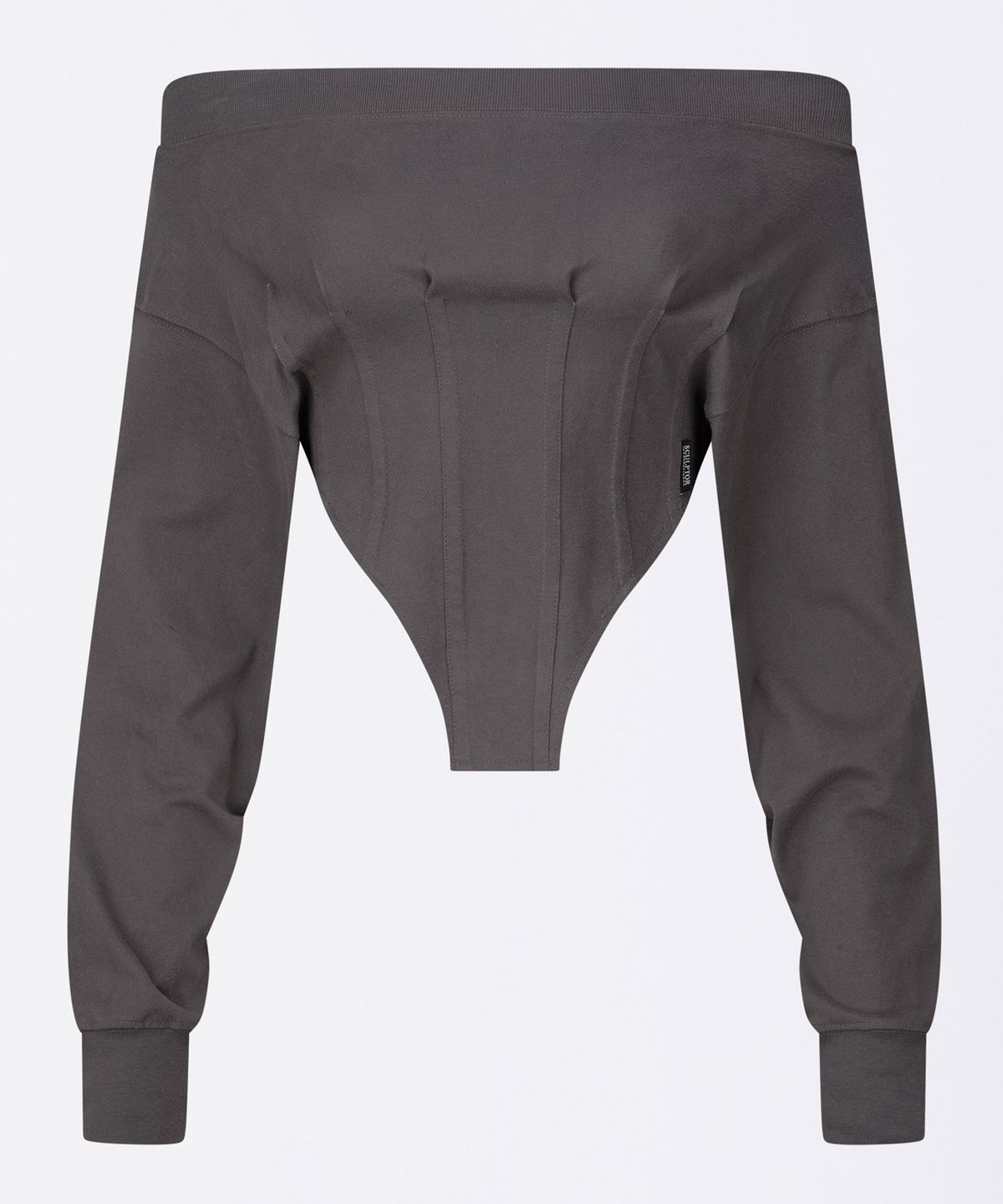 스컬프터(SCULPTOR) Corset Sweatshirt Charcoal
