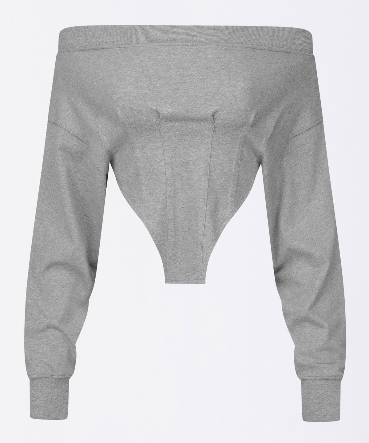 스컬프터(SCULPTOR) Corset Sweatshirt Melange Gray