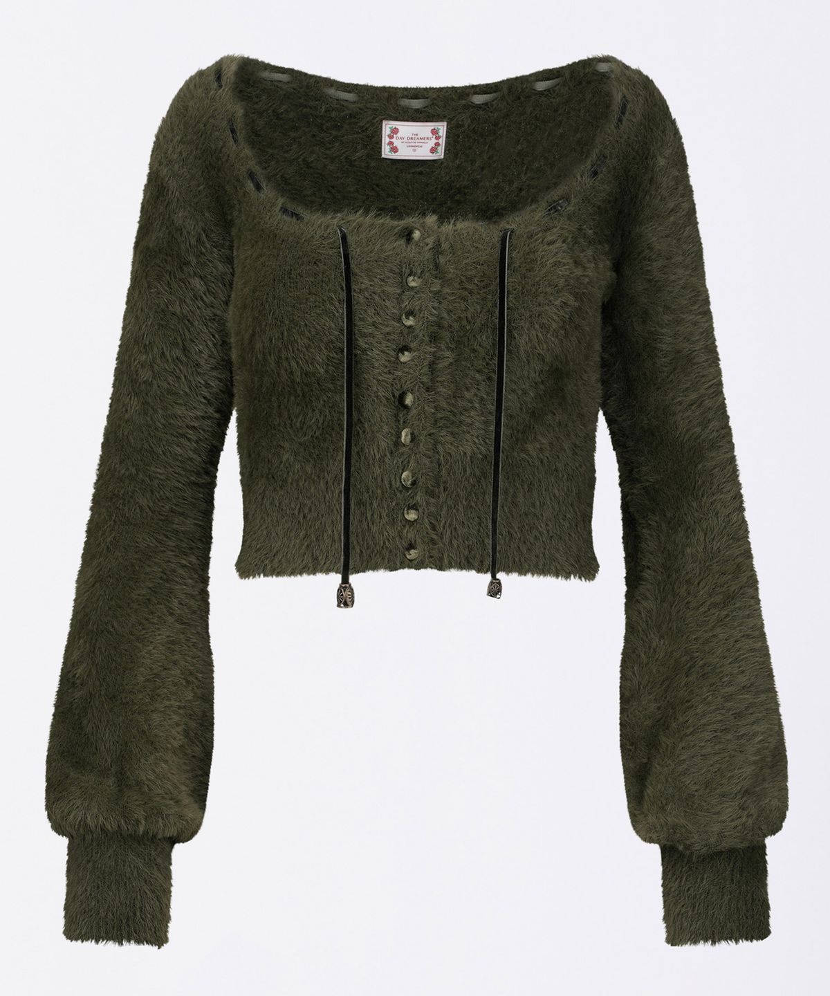 스컬프터(SCULPTOR) Angora Cardigan Khaki