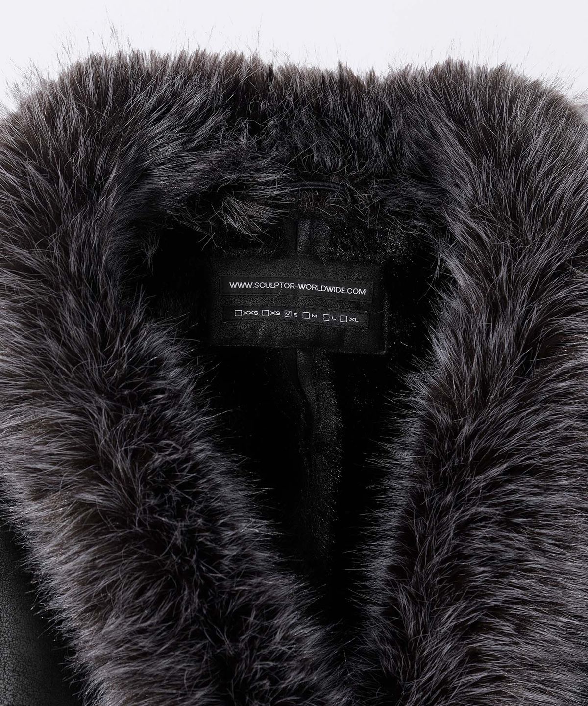 스컬프터(SCULPTOR) Faux Mouton Toggle Coat Black