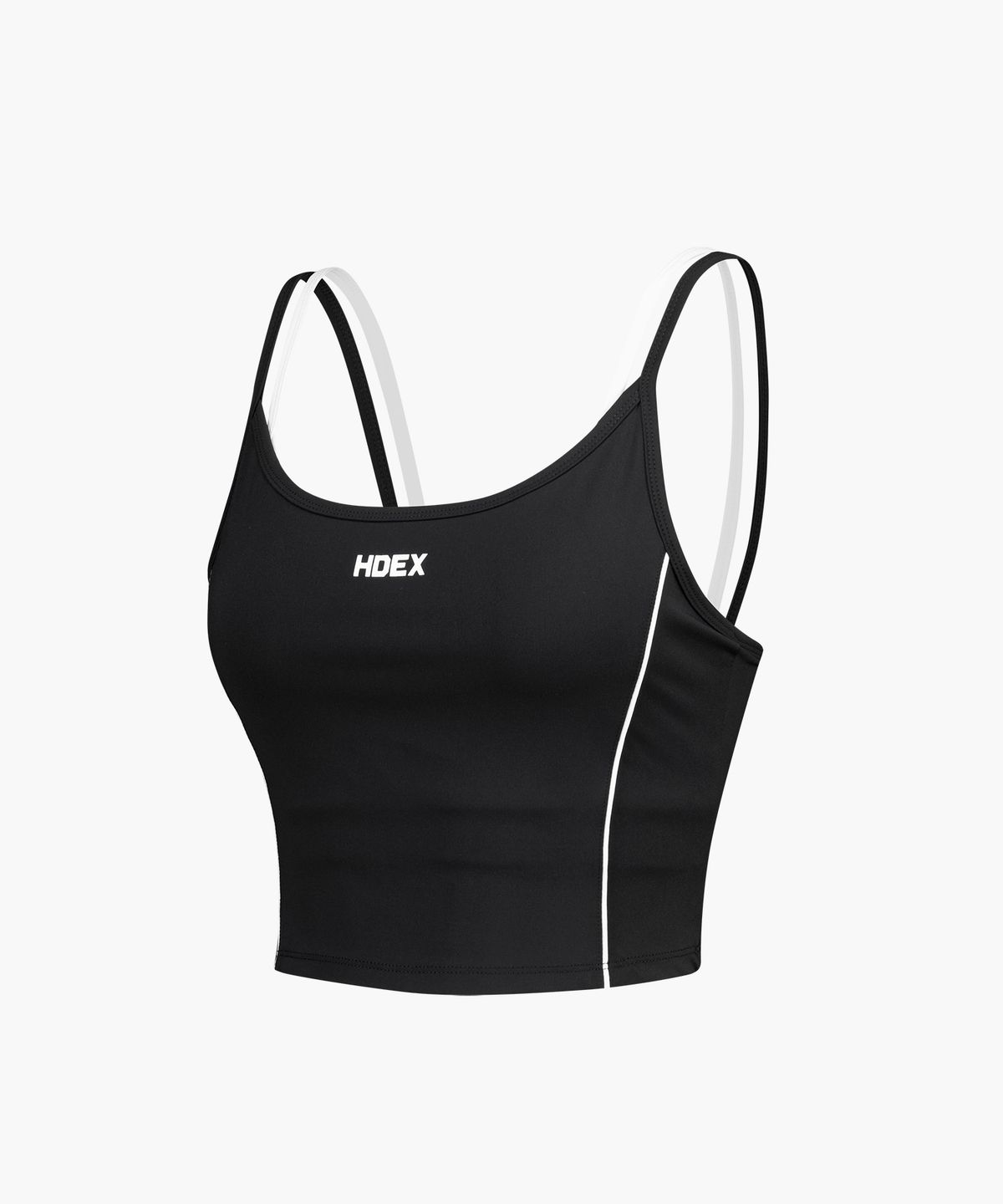 에이치덱스(HDEX) 우먼스 서포트 파이핑 레이어드 브라탑 (Black)