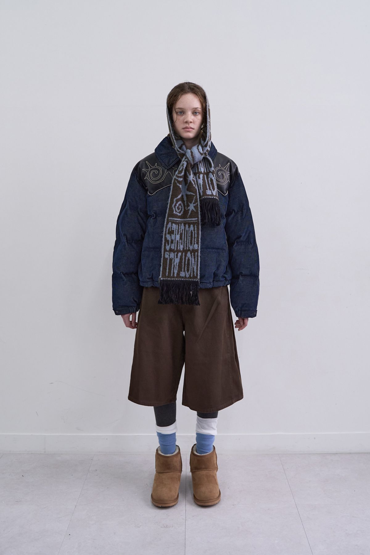메인부스(MAINBOOTH) Touchless Tassel Muffler(SKY BLUE)