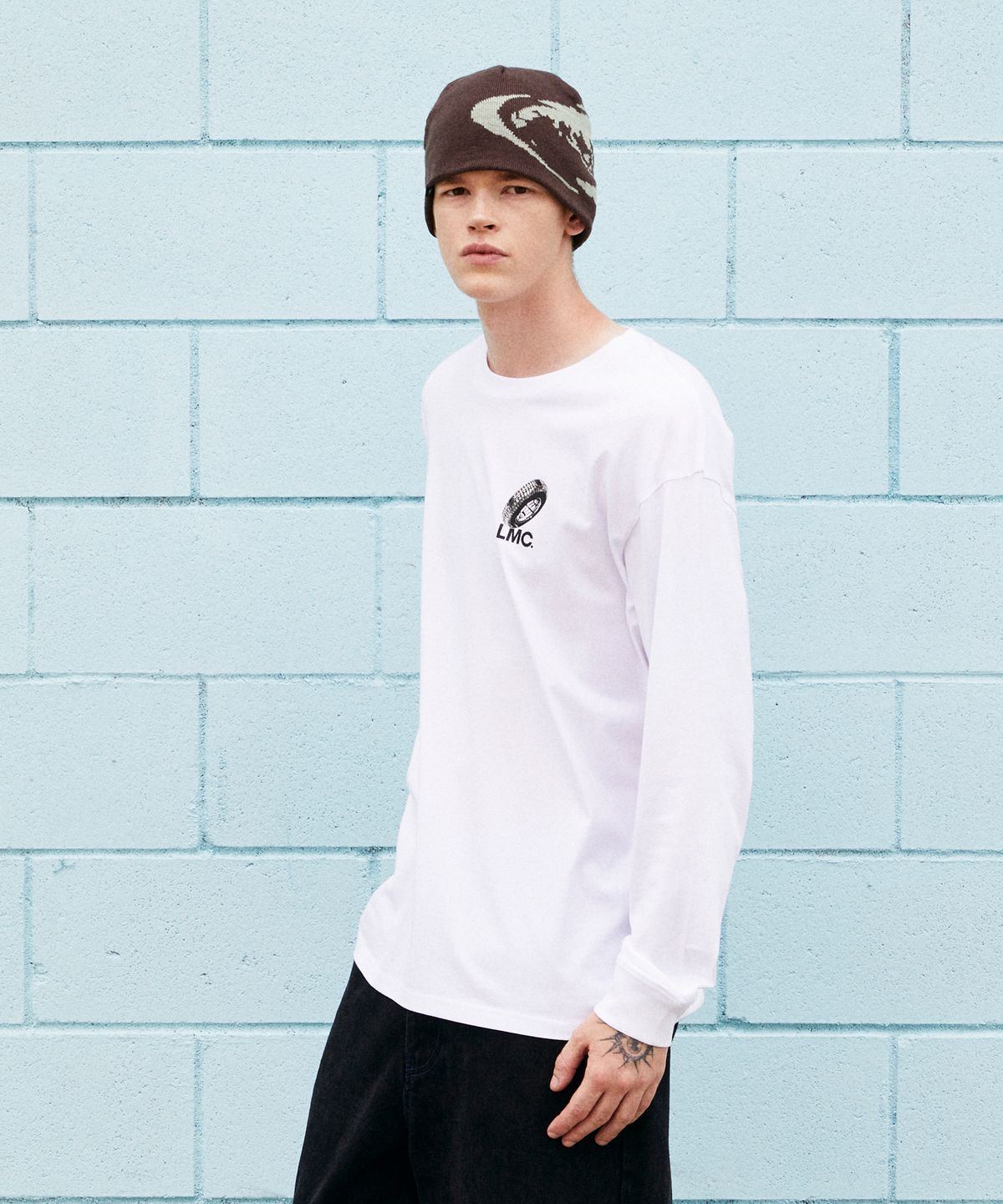 엘엠씨(LMC) OVAL GLOBE BEANIE cream