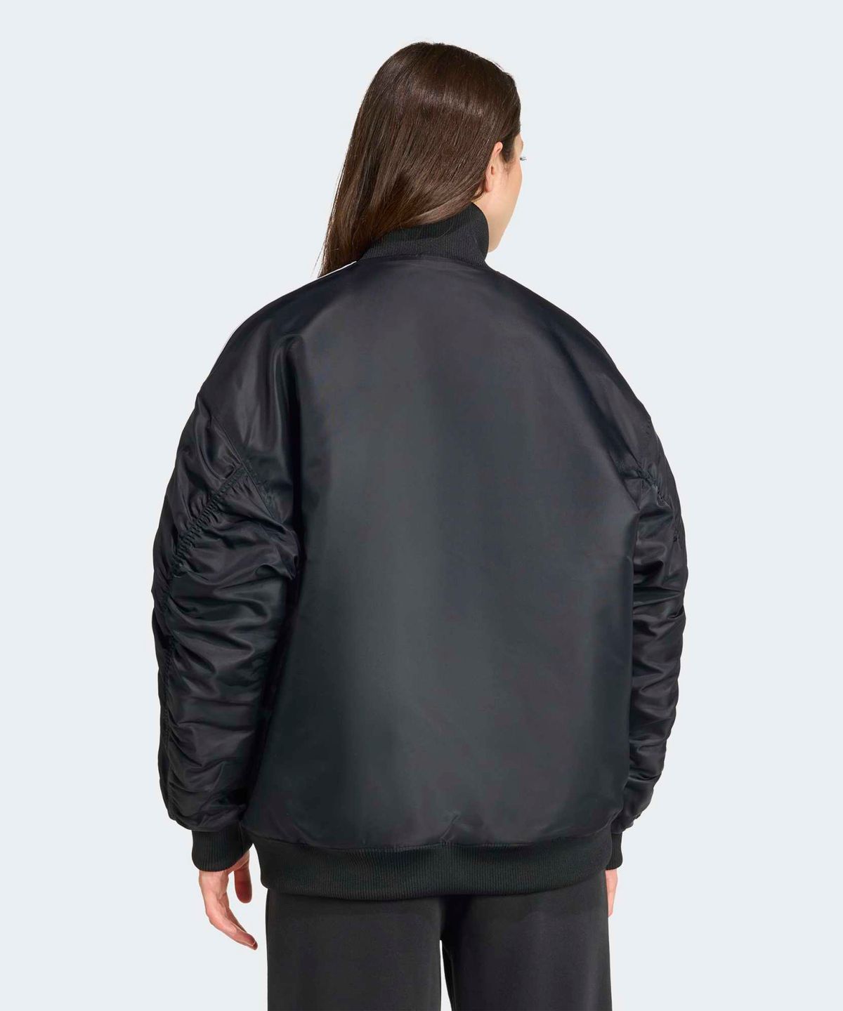 아디다스(ADIDAS) 파이어버드 오버사이즈 봄버 재킷 - 블랙 / JX2991