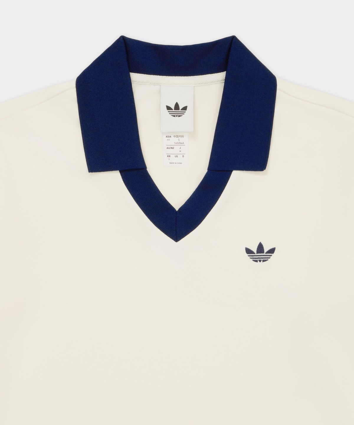 아디다스(ADIDAS) 브이넥 롱슬리브 티 - 클라우드화이트 / KC9319