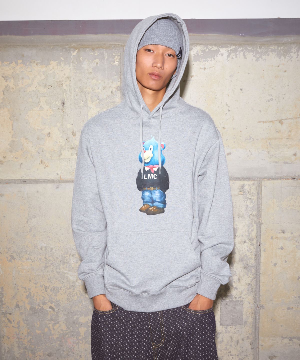 엘엠씨(LMC) PAINTING LOSTY HOODIE navy