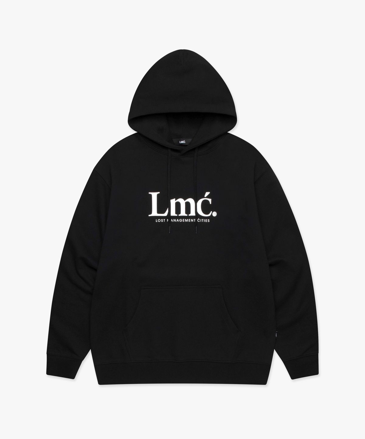 엘엠씨(LMC) SERIF LOGO HOODIE black
