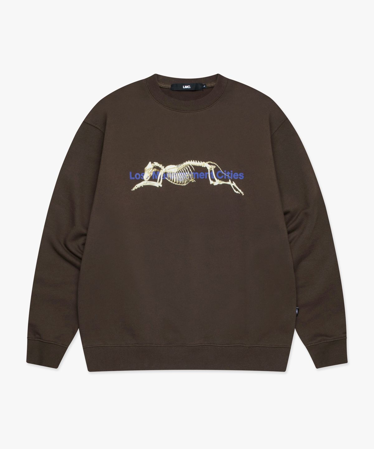 엘엠씨(LMC) SKELETON DOG SWEATSHIRT brown