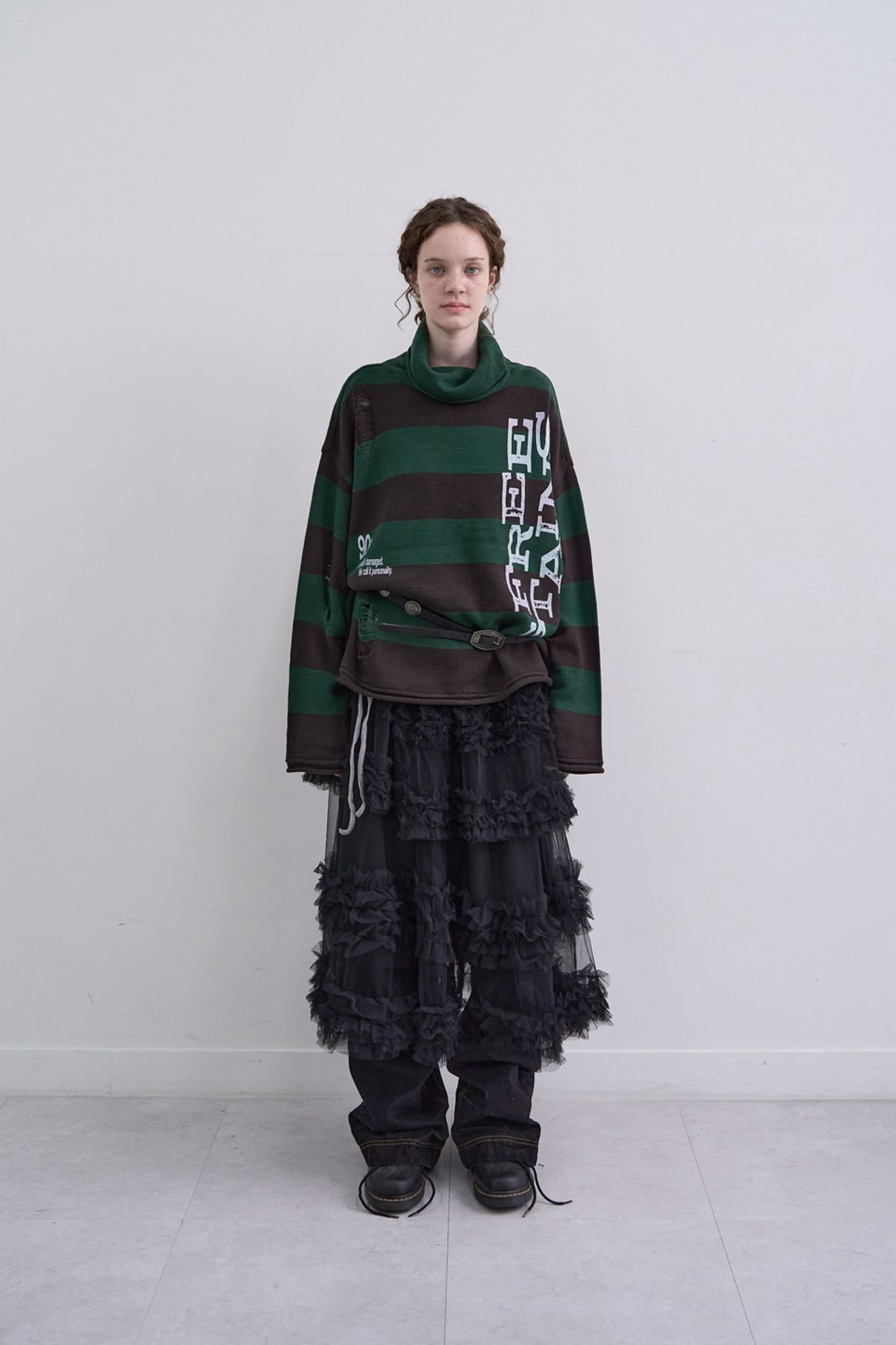 메인부스(MAINBOOTH) Free Stains Damage Sweater(GREEN)