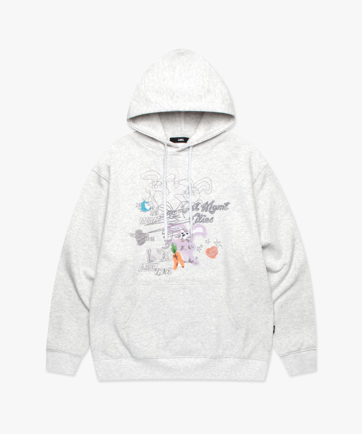 엘엠씨(LMC) DOODLE DRAWING HOODIE light heather gray