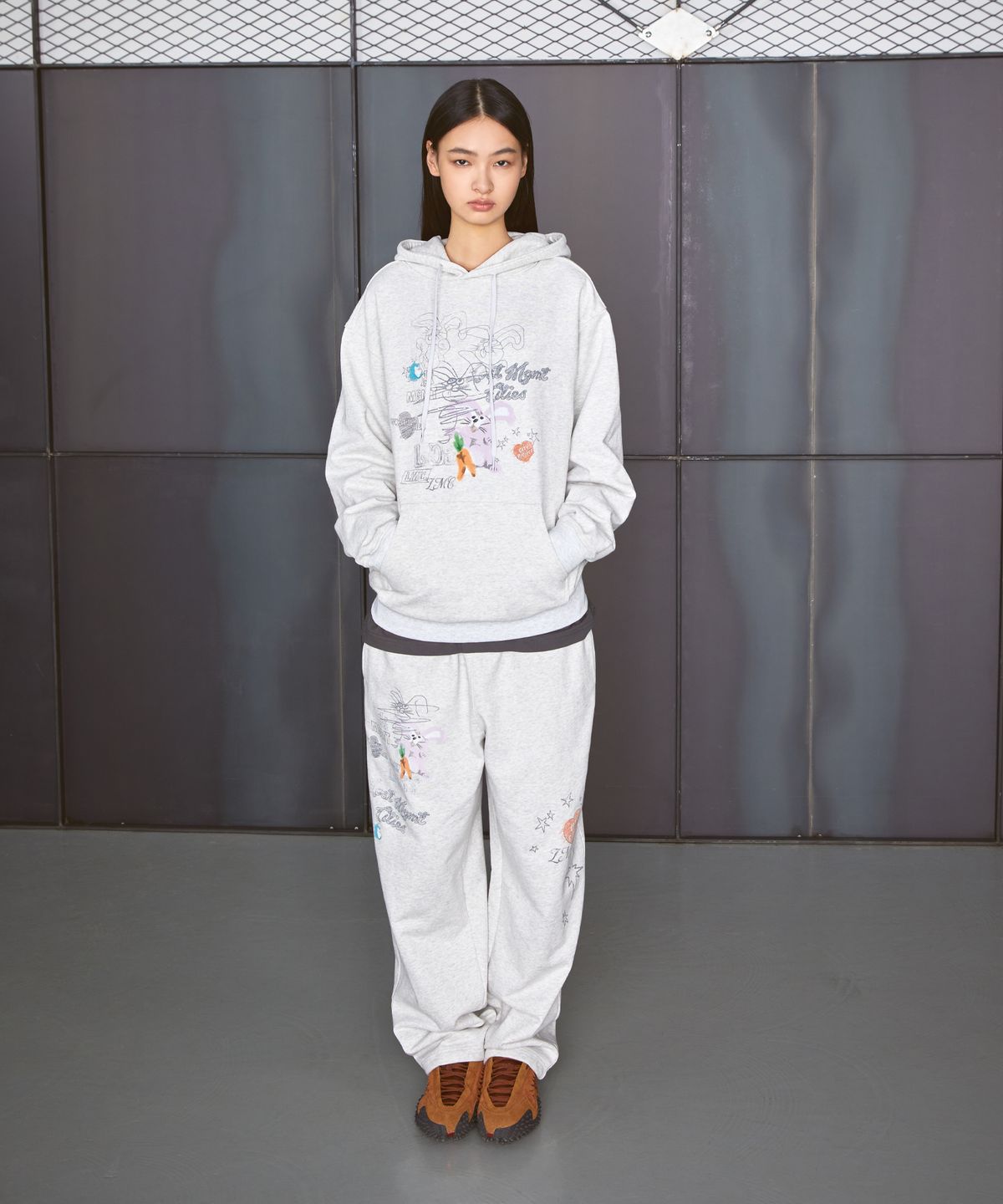엘엠씨(LMC) DOODLE DRAWING HOODIE black