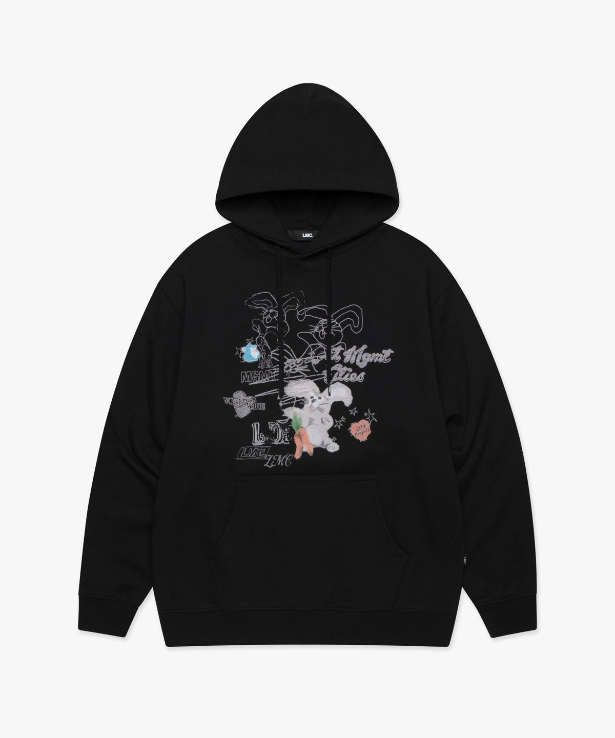 엘엠씨(LMC) DOODLE DRAWING HOODIE black