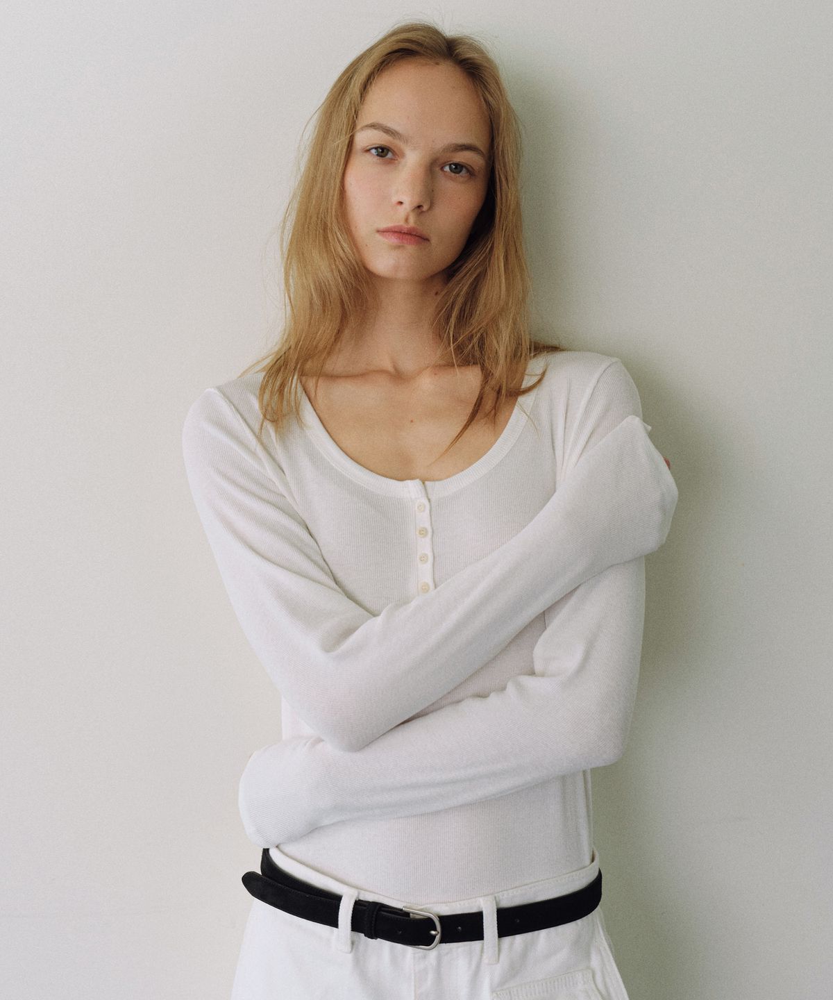 유라고(URAGO) Button soft long sleeve