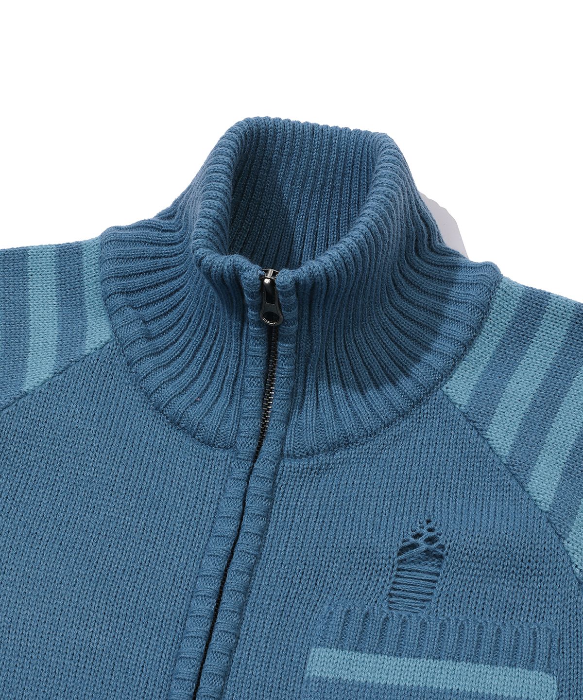 메인부스(MAINBOOTH) Pipi Zip-up Sweater(STONE BLUE)