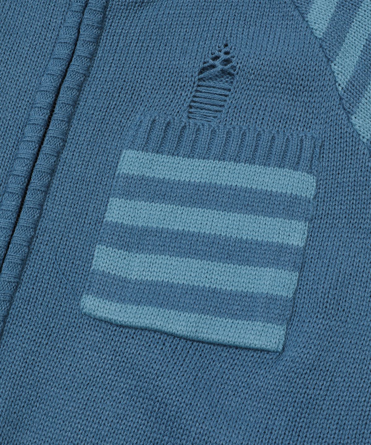 메인부스(MAINBOOTH) Pipi Zip-up Sweater(STONE BLUE)