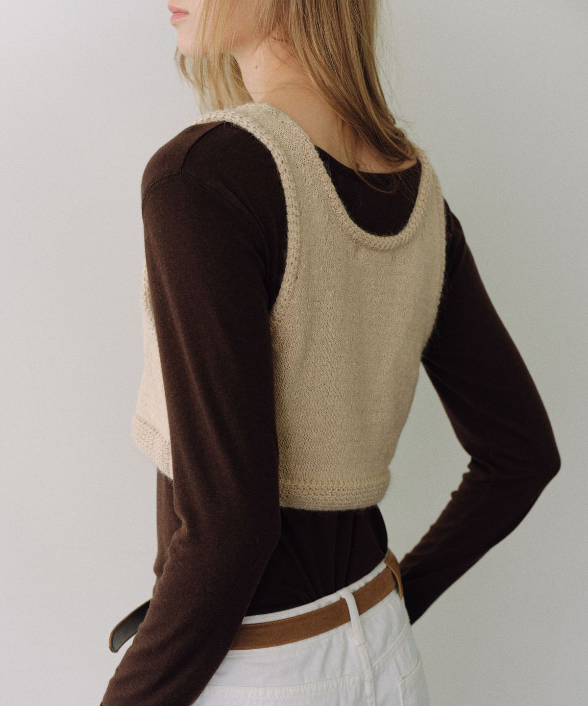 유라고(URAGO) Layer knit bustier