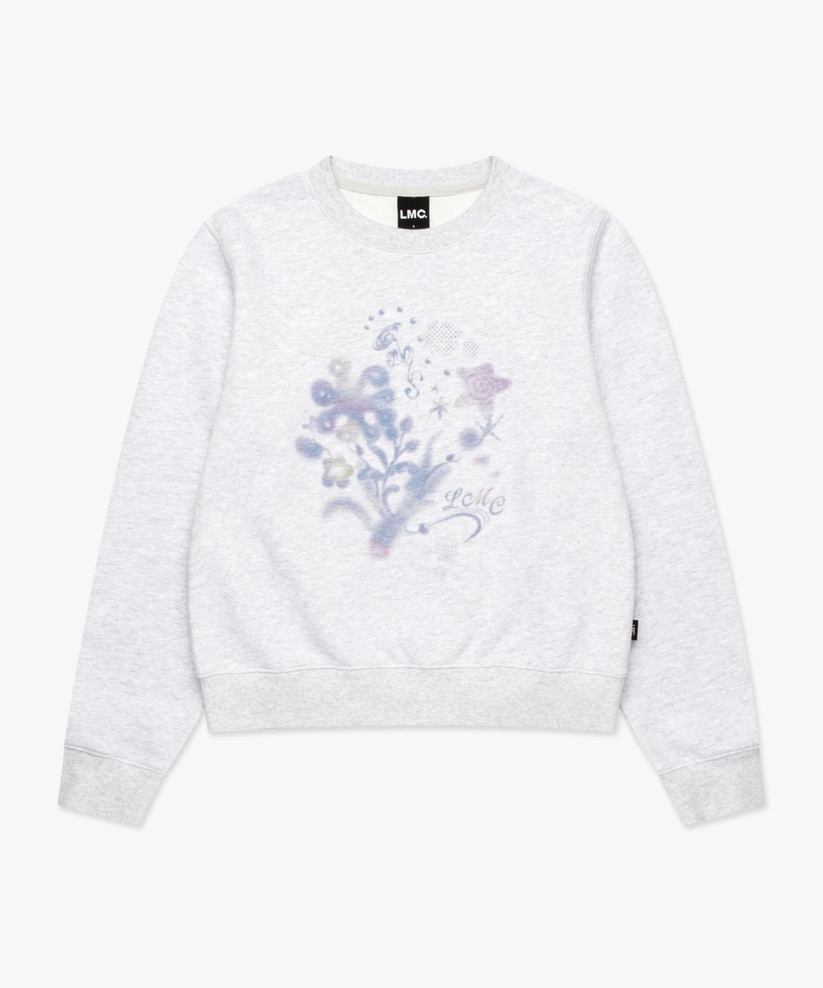 엘엠씨(LMC) WM BLURRING FLOWER SWEATSHIRT light heather gray