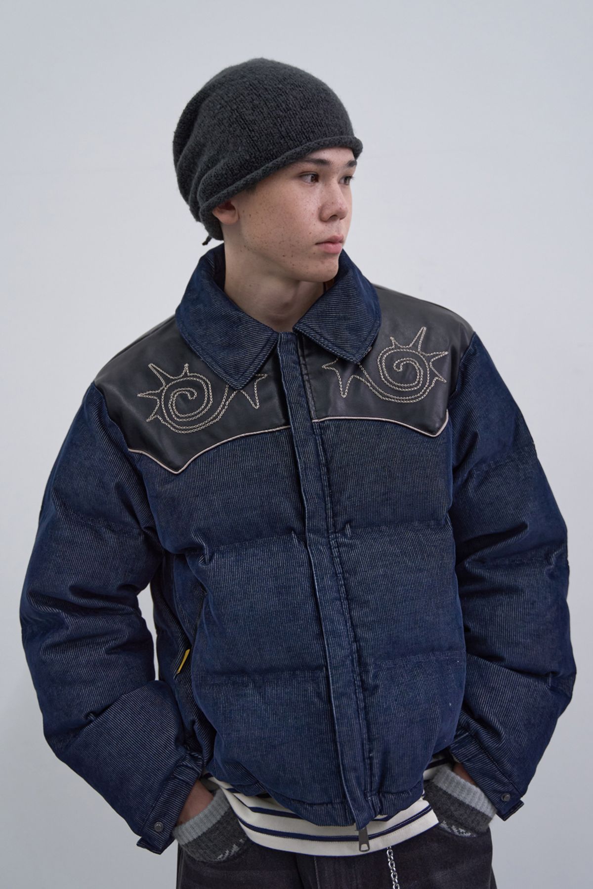메인부스(MAINBOOTH) Woody Duck Down Jacket(BLUE)