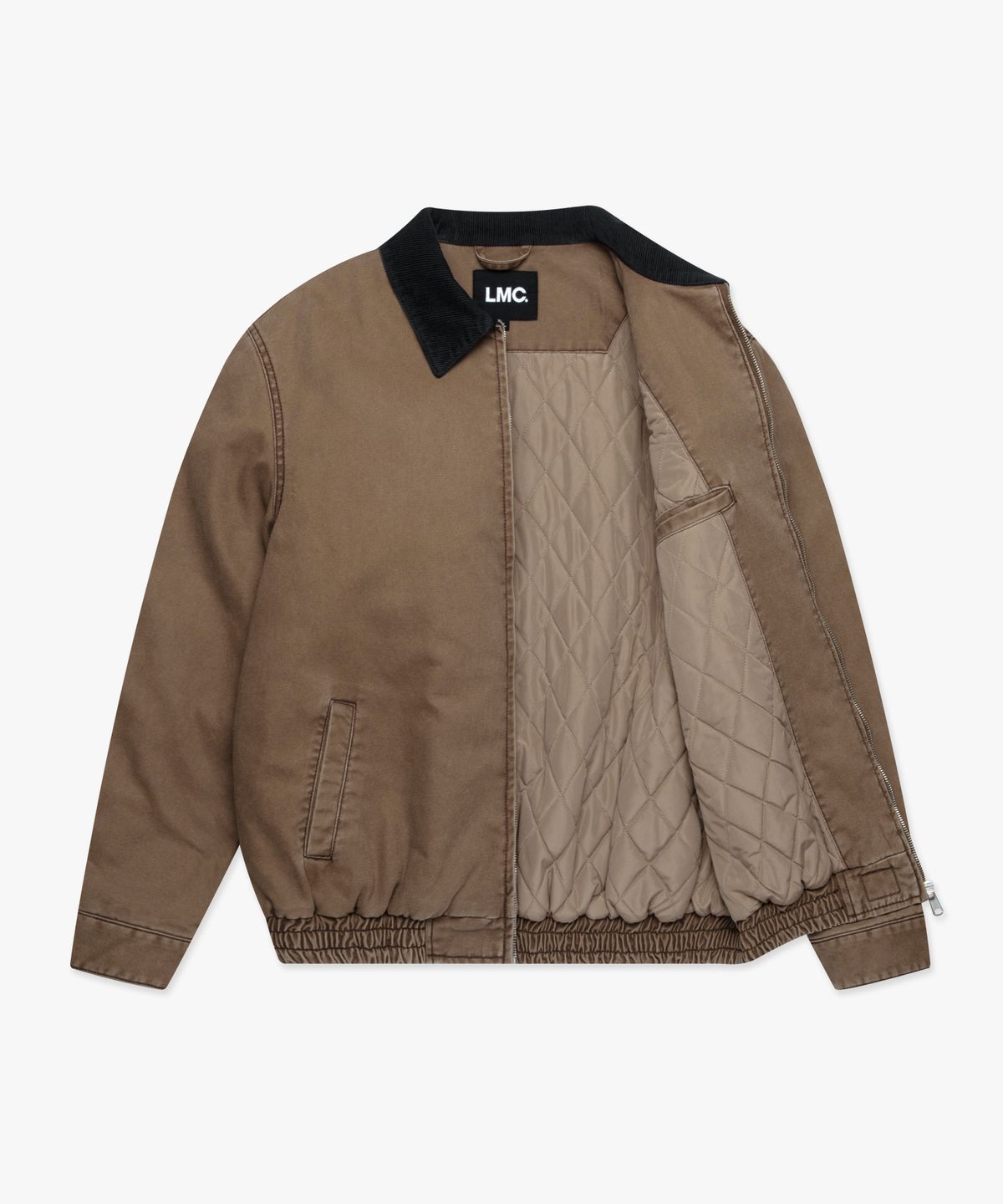 엘엠씨(LMC) CONTRAST STITCH WORK JAKCET beige