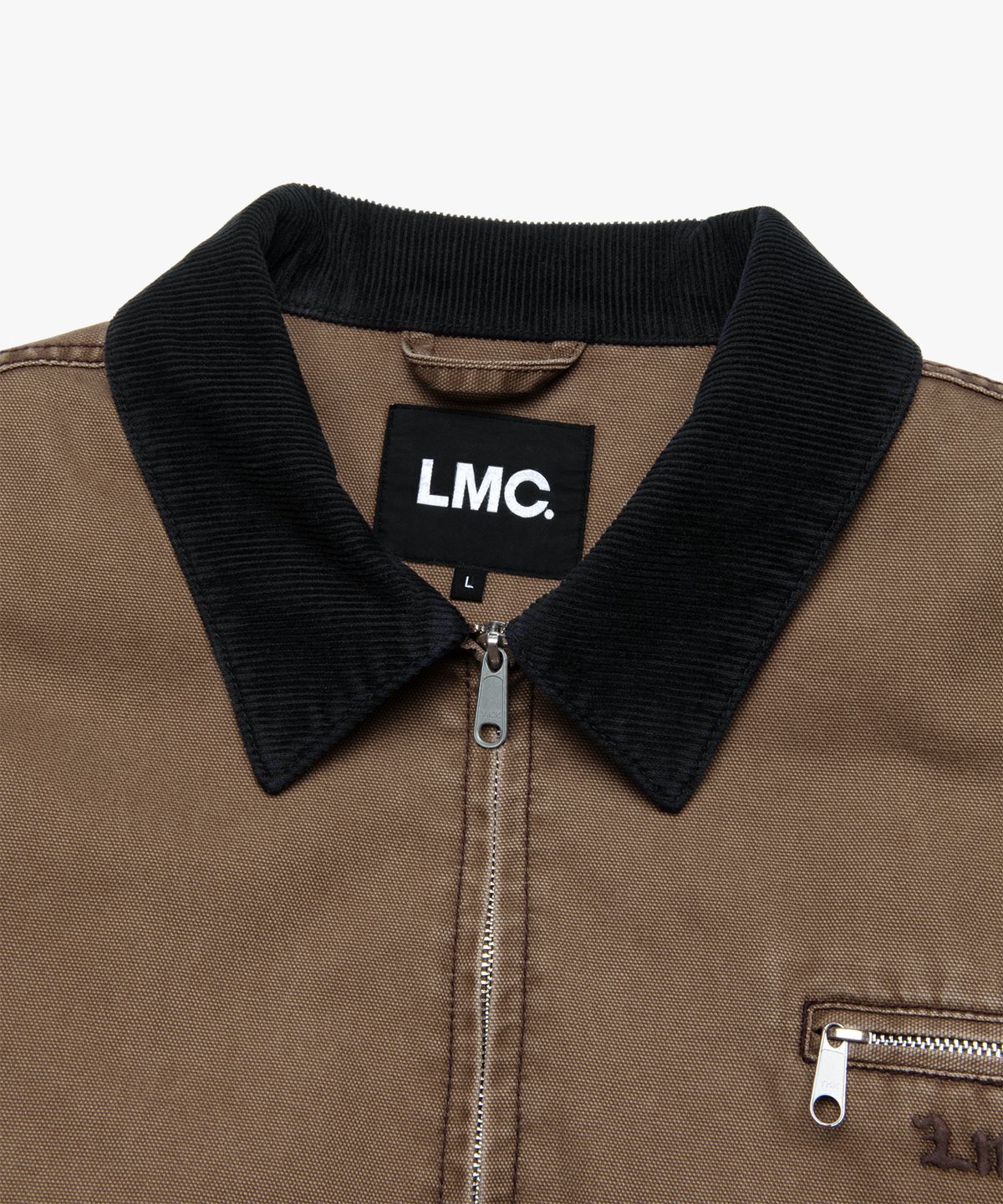 엘엠씨(LMC) CONTRAST STITCH WORK JAKCET beige