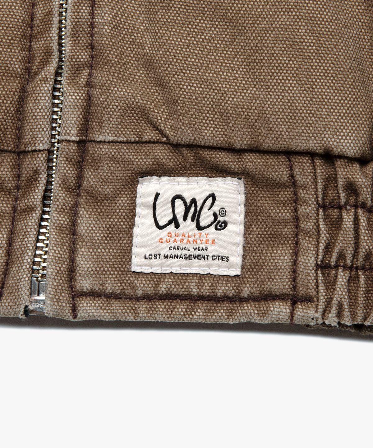 엘엠씨(LMC) CONTRAST STITCH WORK JAKCET beige