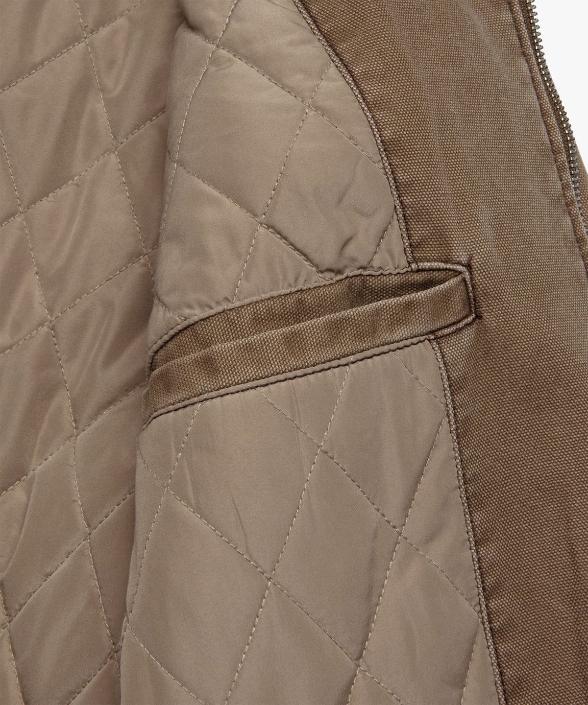 엘엠씨(LMC) CONTRAST STITCH WORK JAKCET beige
