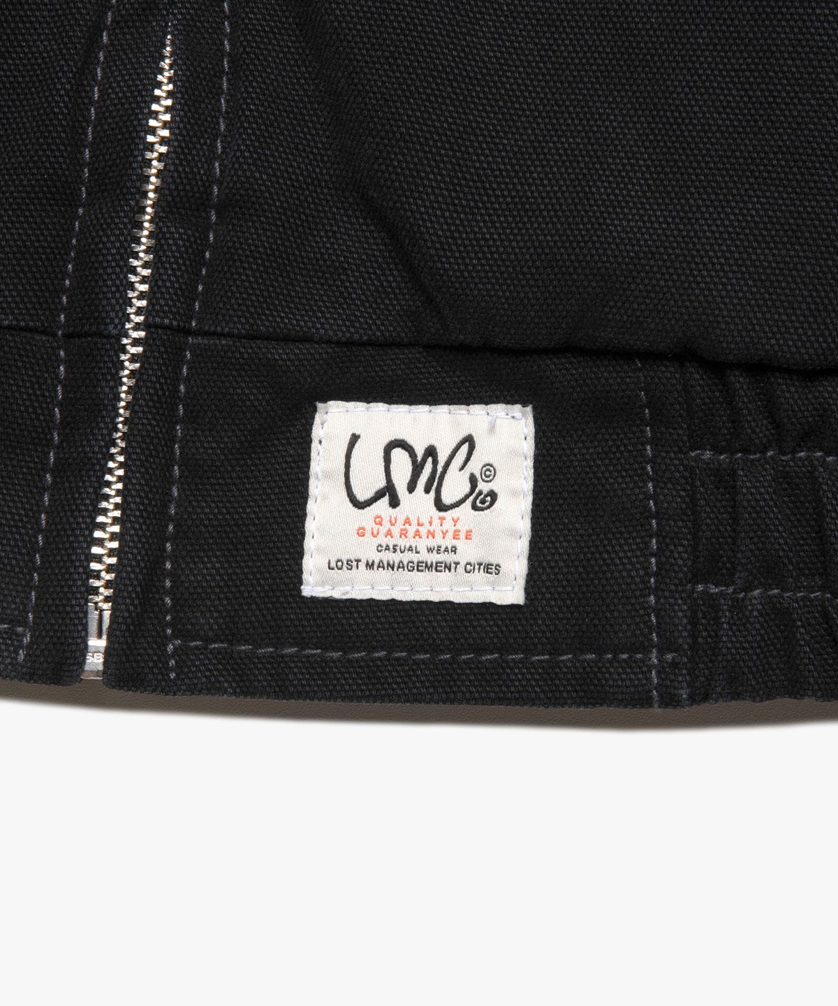 엘엠씨(LMC) CONTRAST STITCH WORK JAKCET black
