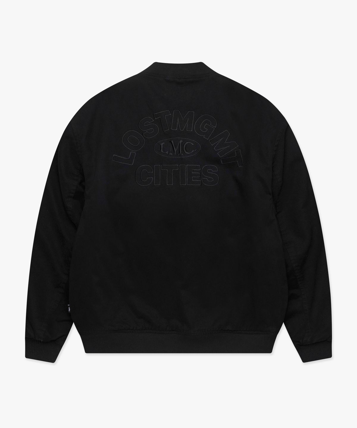 엘엠씨(LMC) WASHED VARSITY JACKET black