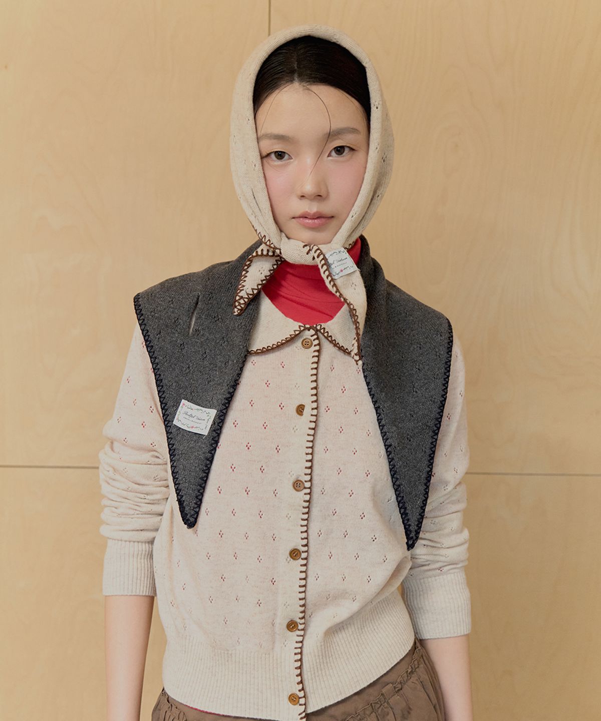 락피쉬웨더웨어(ROCKFISH WEATHERWEAR) LACE KNIT TRIANGLE SCARF - 3 colors