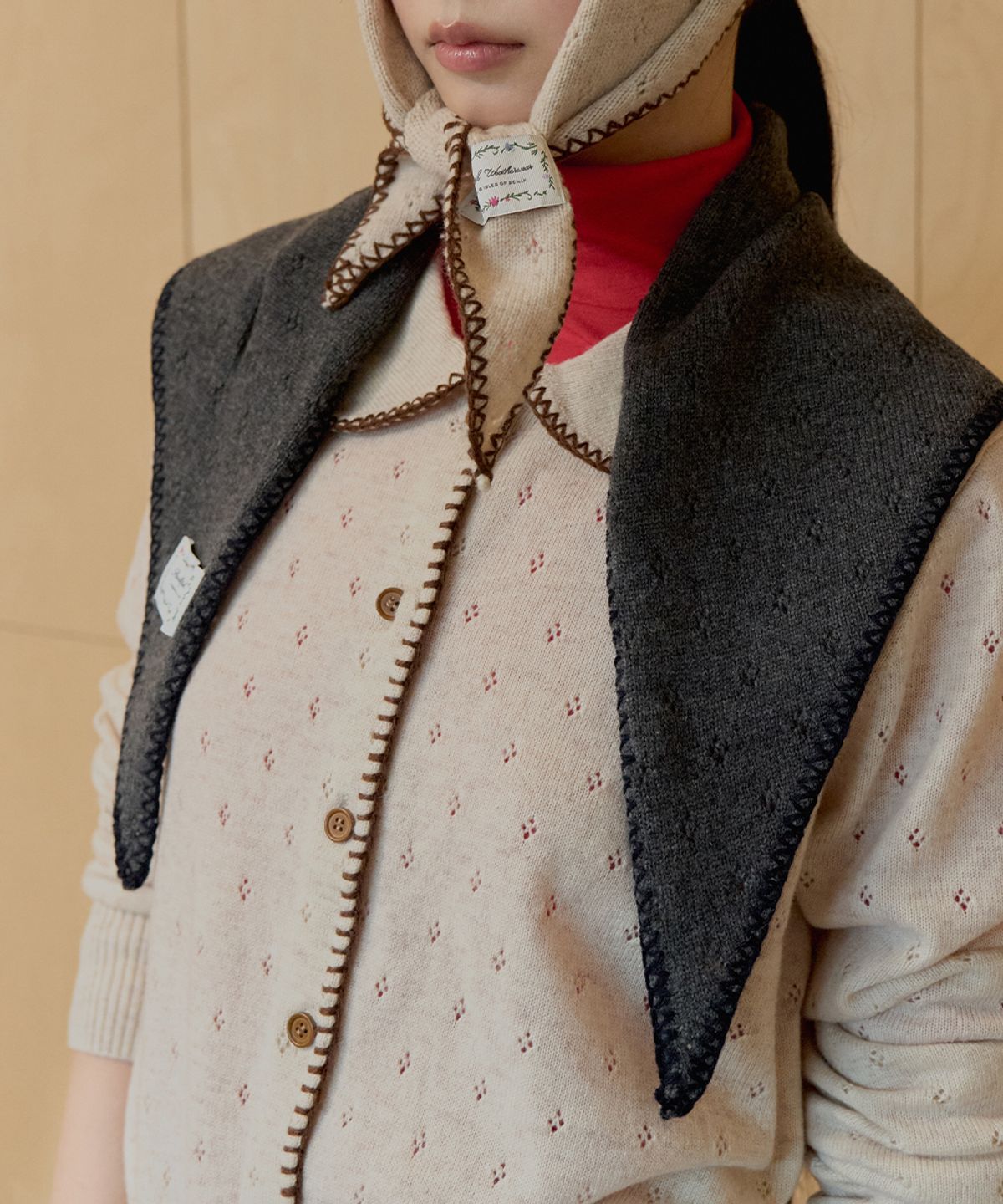 락피쉬웨더웨어(ROCKFISH WEATHERWEAR) LACE KNIT TRIANGLE SCARF - 3 colors