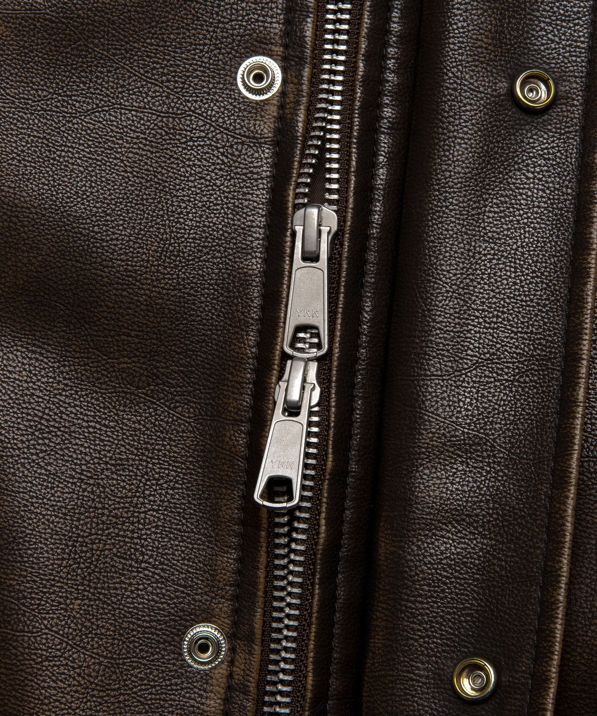 엘엠씨(LMC) G-1 FAUX LEATHER JACKET brown