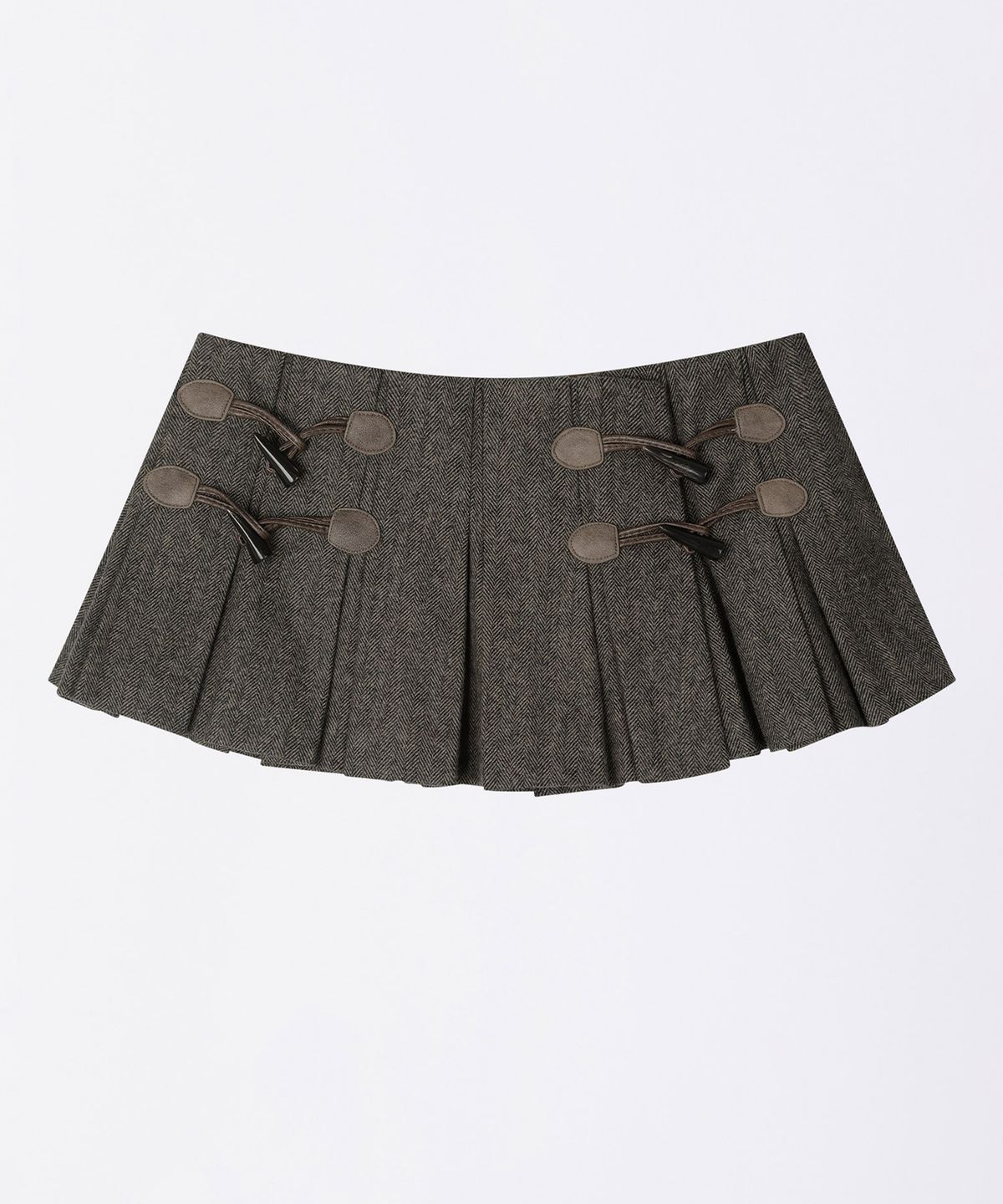 스컬프터(SCULPTOR) Wool Micro Wrap Skirt Beige