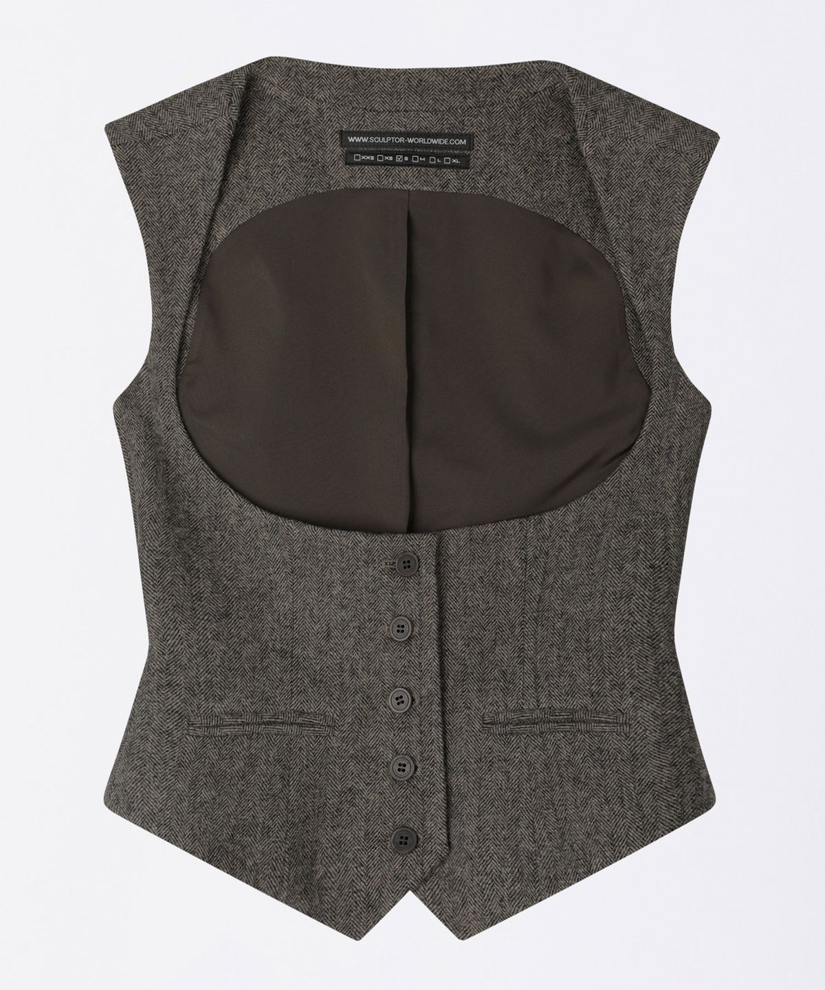 스컬프터(SCULPTOR) Classic Wool Vest Beige