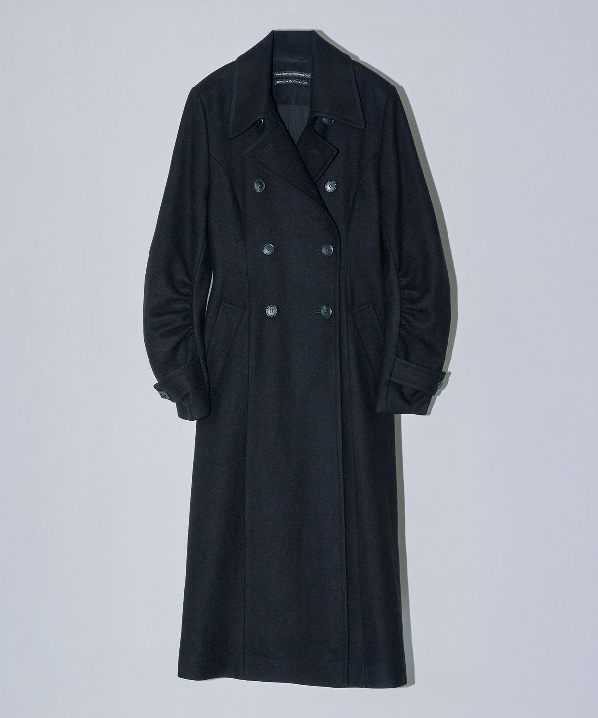 스컬프터(SCULPTOR) Tailored Wool Long Coat Black