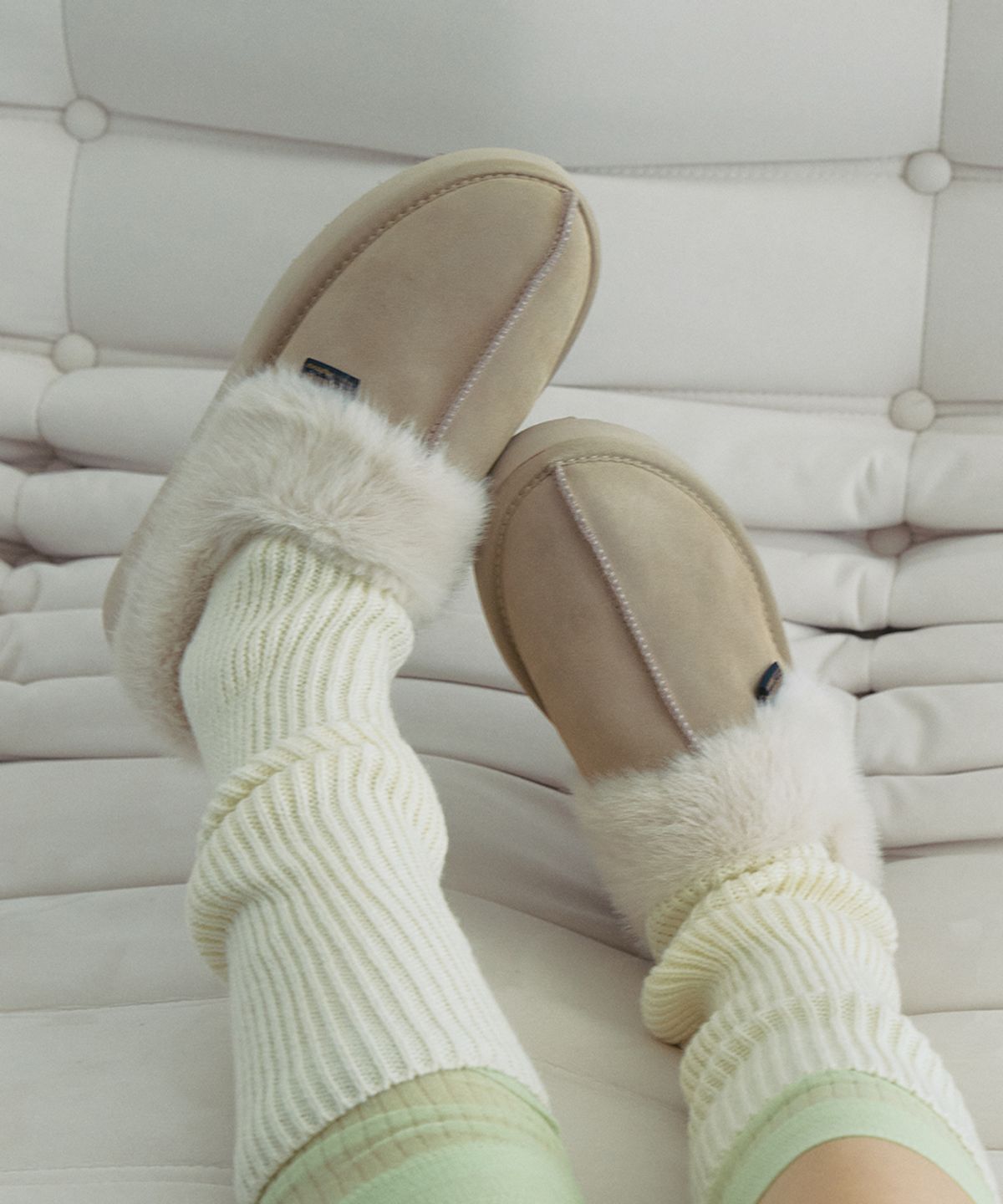 락피쉬웨더웨어(ROCKFISH WEATHERWEAR) CLOUDY PLATFORM FUR MULES - 5 colors