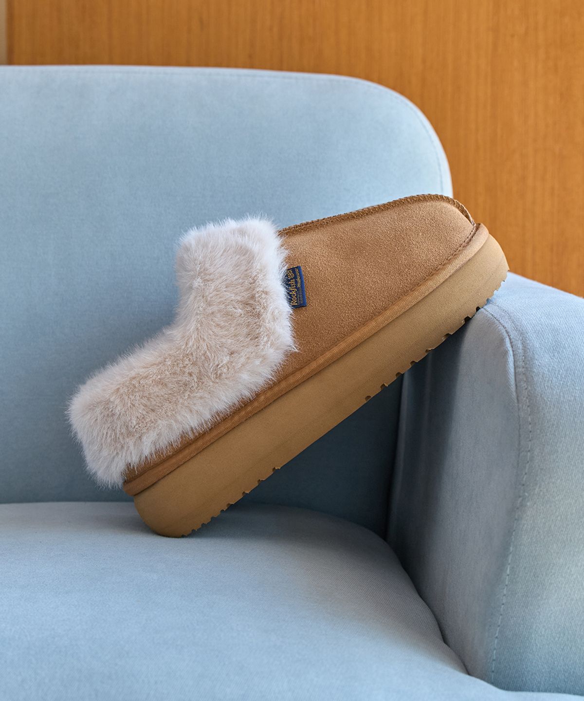 락피쉬웨더웨어(ROCKFISH WEATHERWEAR) CLOUDY PLATFORM FUR MULES - 5 colors