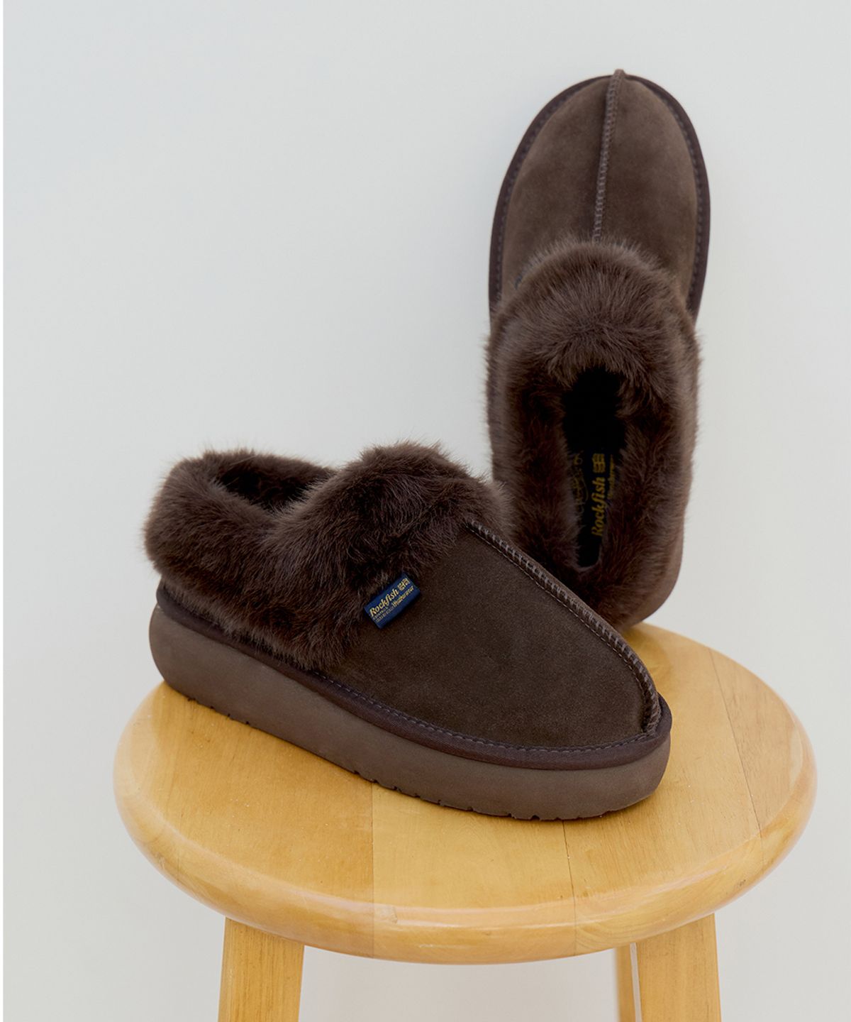 락피쉬웨더웨어(ROCKFISH WEATHERWEAR) CLOUDY PLATFORM FUR MULES - 5 colors