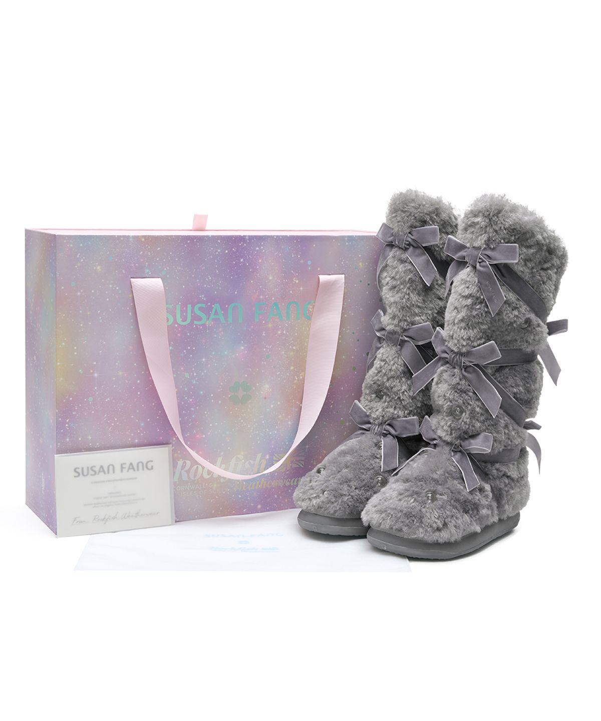 락피쉬웨더웨어(ROCKFISH WEATHERWEAR) [X SUSAN FANG] FURRY LONG BOOTS - 2 colors