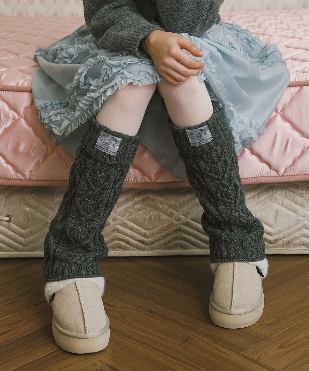 락피쉬웨더웨어(ROCKFISH WEATHERWEAR) DIAMOND CABLE LEG WARMERS - 3 colors