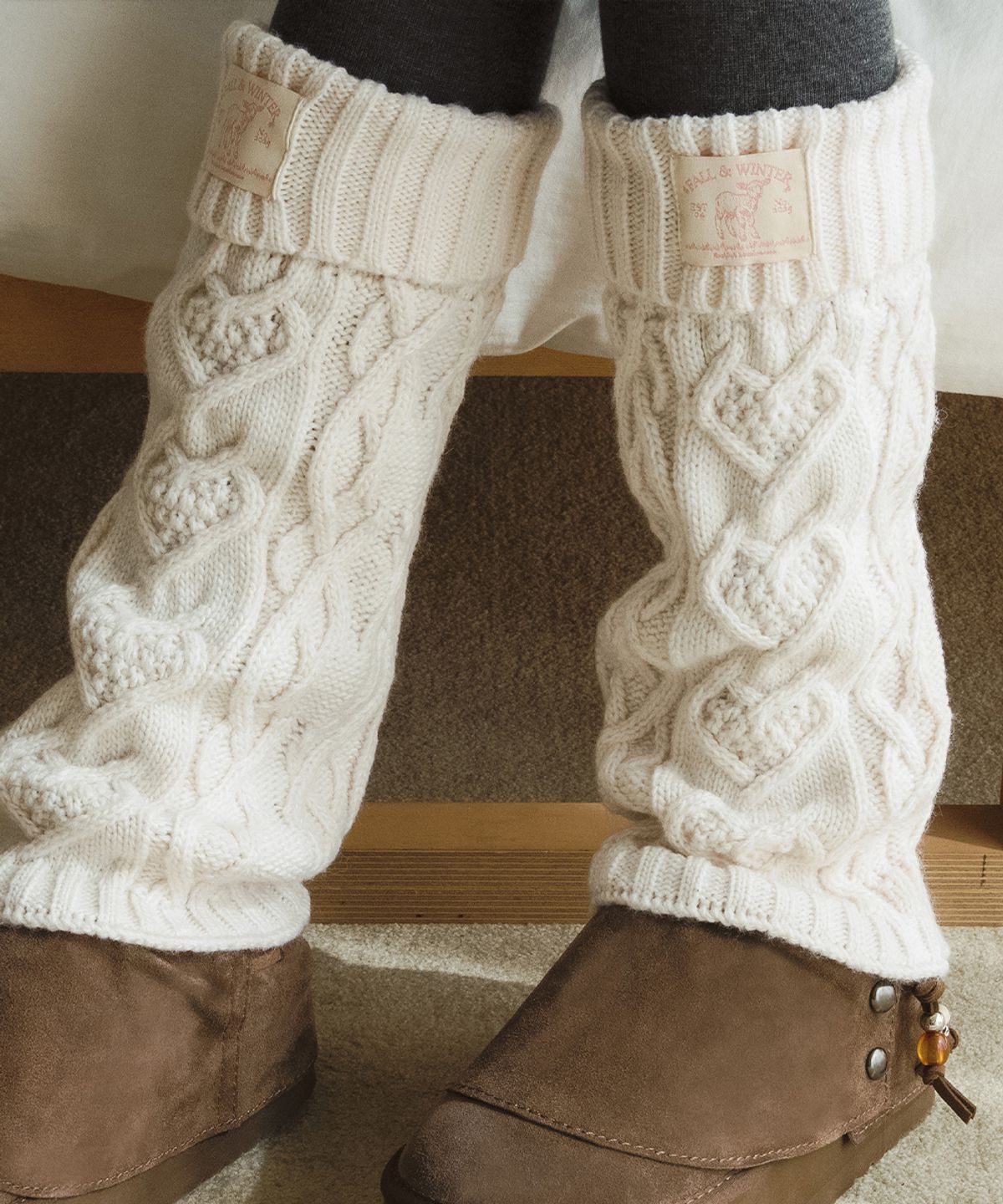 락피쉬웨더웨어(ROCKFISH WEATHERWEAR) DIAMOND CABLE LEG WARMERS - 3 colors