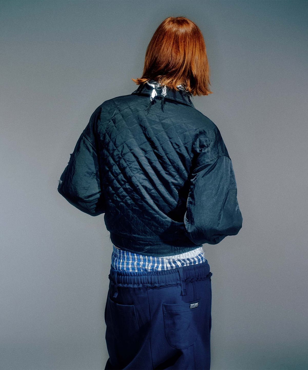 베이컨트 아카이브(VACANT ARCHIVE) MEN MATTY QUILTED BOMBER JACKET BLACK