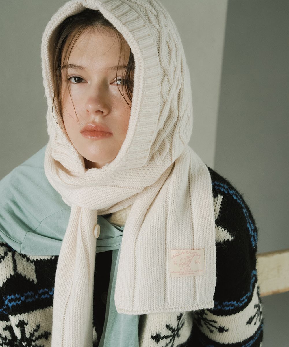 MUSINSA公式 | ROCKFISH WEATHERWEAR DIAMOND CABLE BALACLAVA - 4 colors