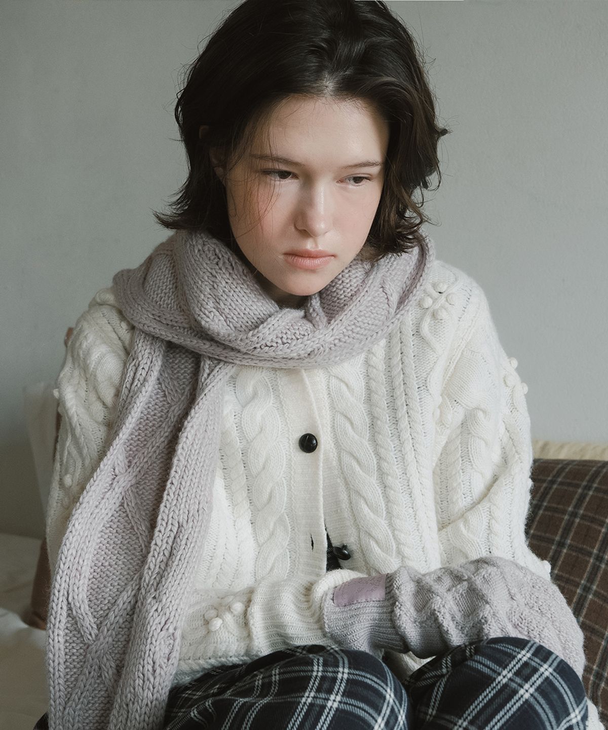 락피쉬웨더웨어(ROCKFISH WEATHERWEAR) DIAMOND CABLE SCARF - 4 colors